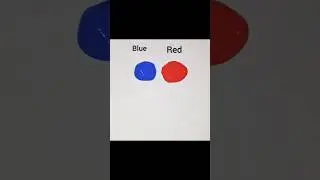 What does mixing red and blue make?               #acrylicpaint#youtubeshorts#blue#red#purple#shorts
