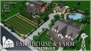 Roblox Bloxburg | Farmhouse & Farm Speedbuild