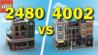 Lego Modular Buildings in Different Scales - Speed Build - Size Comparison