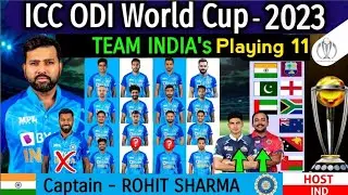 ICC WORLD 2023 - INDIA TEAM BEST PLAYING 11|| INDIA TEAM PLAYING 11 || @cricnews464