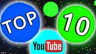 Top 10 BIGGEST Agario Youtubers EVER // Agar.io Compilation (2016)