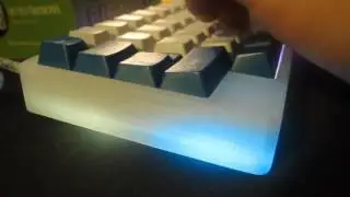 Winkeyless b.face custom build - typing sound and underglow RGB LED.