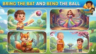 Bring the bat and bend the ball | Fun With Words | Kids Learning Rhyme With Pixar-Style Animation