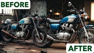 ASMR Bike Restoration Full Rebuild of Faded Yellow Yamaha RD350 1975  | Abandoned to Brand New