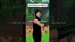 Инструменты из Бедрока | Типичный Майнкрафт #delroyltd  #minecraft #memes  #майнкрафт