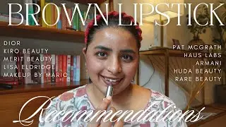 10 Brown Lipstick Recommendations for INDIAN/BROWN skin | Dior, Huda Beauty, Rare Beauty and more!
