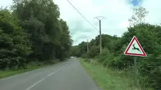 Driving On The D33 From Croaz an Barzic 22160 Callac To 22810 Belle Isle en Terre, Brittany, France