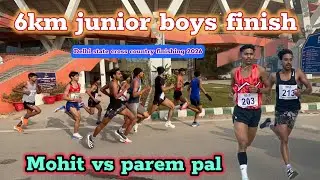 6km Junior Boys 🆚 Girls | finish Delhi state athletics cross country | Mohit vs prempal | #army 