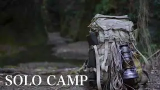 静寂の冬森でルーマニア軍幕と焚火を嗜む【SOLO CAMP】