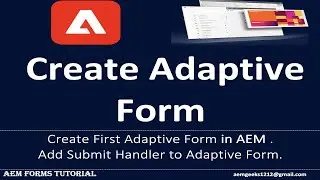 Формы AEM №7 | Создание первой адаптивной формы в AEM