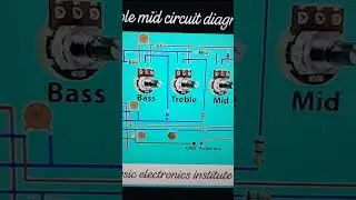 Bass Treble Mid circuit diagram/Basic electronics institute