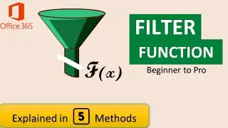 Filter Function Beginner to Pro. Formula In 5 methods  #excelformula #excel_formula  #filterfunction