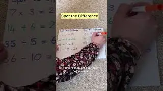 Spot the Difference! This is a great pen and paper game that can be used to practise many