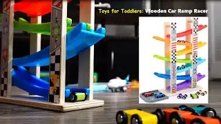 Toddler toy: Wooden Car Ramp Racer Toy