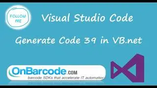 How to generate Code 39 barcodes using OnBarcode VB.NET Code 39 Barcode Generator library