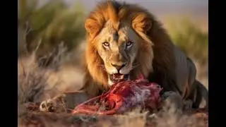 Lion king vs mountain goat 🥹🥹#animals #anime #animal #animalrescue #lion #attack