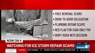 BBB warns of tree removal, HVAC and plumbing scams following historic ice storm
