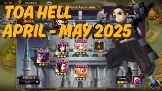 SUMMONERS WAR - TOA HELL APRIL - MAY 2025 ( SEARA-GIANA-ZERATU-DONGBAEK-GIOU)
