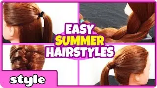 Spring/Summer Hairstyles | Cute Everyday Hairstyle | Easy DIY Heat-Proof Summer Hairstyles
