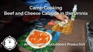 Beef and cheese calzone in an Omnia Oven