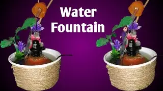 DIY Water fountain ⛲ making // How to make water fountain