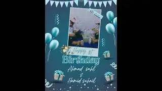 Twins birthday song✨✨Ahmed Sahl&Hamid suhail /Mehabooba Binth Mahmood/Ajmal padapparamba