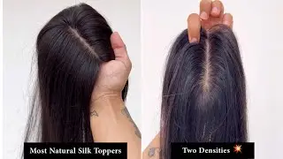 Most Natural Looking Silk Hair Toppers For Women | Light Density Toppers | Human Hair Topper #shorts
