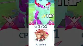 1 HP Dynamax Arcanine Destoy Grunt Badly in Pokemon Go