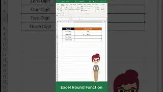 Excel Round Function #shorts #tips