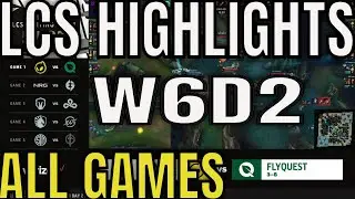 LCS Highlights ALL GAMES W6D2 Summer 2023 | Week 6 Day 2