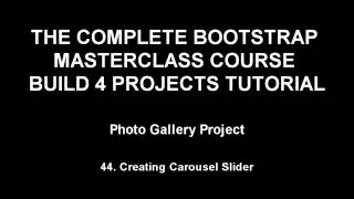Bootstrap training Part 44 -  Creating Carousel Slider
