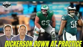 Landon Dickerson Injury Dampens Otherwise SPIRITED Eagles Practice