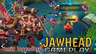 Top global jawhead || offlane gameplay ||  4min legendary // mobile legends
