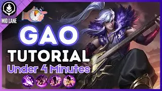 4-Minute Gao Tutorial in Mid Lane || (HoK S8) 2025