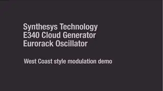 Synth Tech E340 Cloud Generator: West Coast style demo
