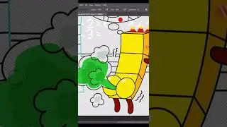 Numberblocks 3, Please Don't Fart in Class #numberblocks  #coloringstory  #fanmade #shorts #drawing