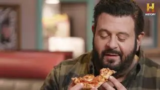 History Channel at Totally 80's Pizza.  Things to do in Fort Collins. Adam Richman.