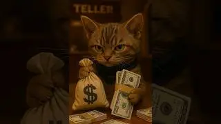 CAT ROBBING A BANK | #cat #cats #catvideos #funnycats #kitten #ai #fyp #foryou