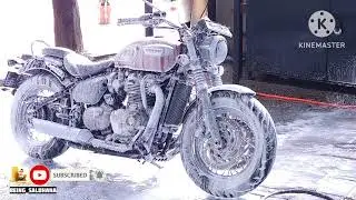 Triumph Speedmaster | Foam Wash | Rain | Dirt | Maintenance | @being_saldhana1089