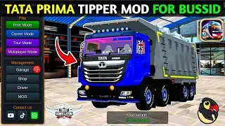 TATA PRIMA TIPPER Mod for Bus Simulator Indonesia | Bussid Truck Mod | How to Add Truck in Bussid