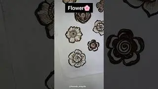 Day:10/20 Flower's Challenge❤️✨| #hennadesign #flowers #viral #ytshorts #art #shorts #creativehenna