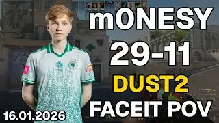 m0NESY (29-11, 2.64 K/D) Dust2 | FACEIT POV DEMO CS2 | Jan 16, 2026 20:19 UTC
