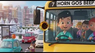 The Wheels On The Bus | Fun Vehicle Song for Kids | Nursery Rhymes & Songs for Children