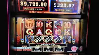 Enforcer slot $1500 hitting the best paying symbol on 3X bet dollars very rare hit