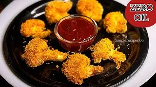 ZERO OIL - Crispy Crunchy PERI PERI CAULIFLOWER in AIR FRYER in 20 min&bull; Crispy Cauliflower