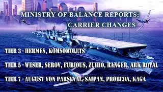 Aircraft Carrier (CV) Balance Changes December 2022 | World of Warships Legends