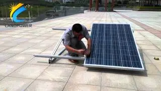 Flat Roof Ballasted Solar Mounting Systems: Portrait Non penetrating Roof Mount