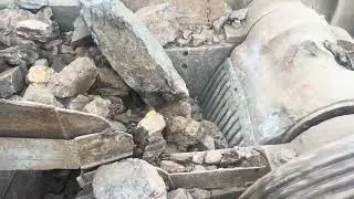 Jaw Crusher Crushing Stones | Heavy Machinery at Work | Full Crushing Process