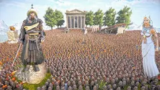 Battle against between mongolian soldiers, cleopatras Vs 3 million monster on the mountain olympas