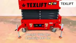 New semi-electric scissor lift #texlift #tools #lift #equipment